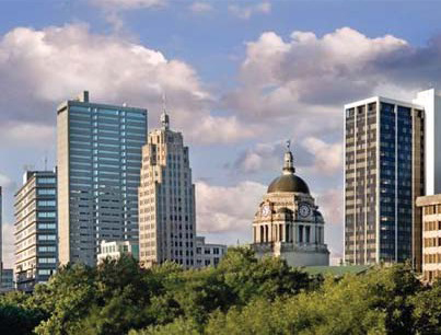 Die Gebäude von Fort Wayne, Indiana