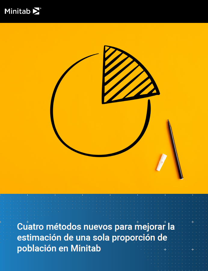 Cuatro métodos nuevos para mejorar la estimación de una sola proporción de población en Minitab