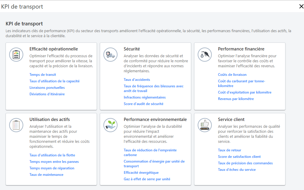 Présentation du module Transport